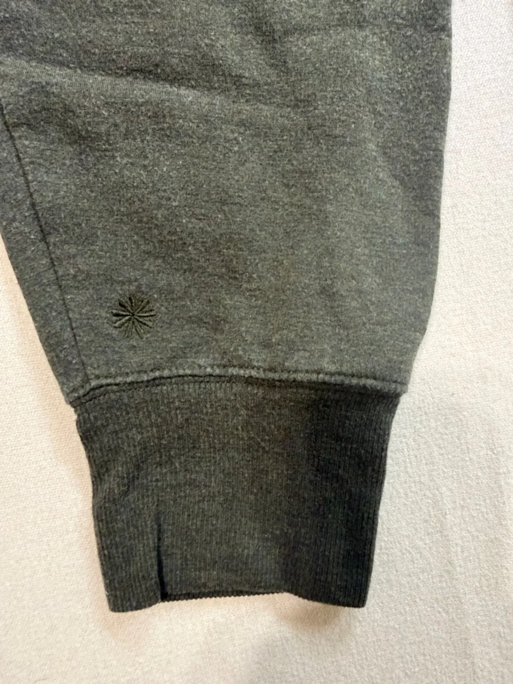 Athleta Olive Green Knit Joggers with Rib Cuffs